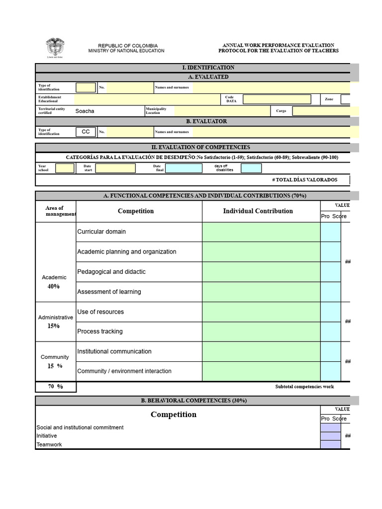 Performance Evaluation Protocol 2018 | PDF | Learning