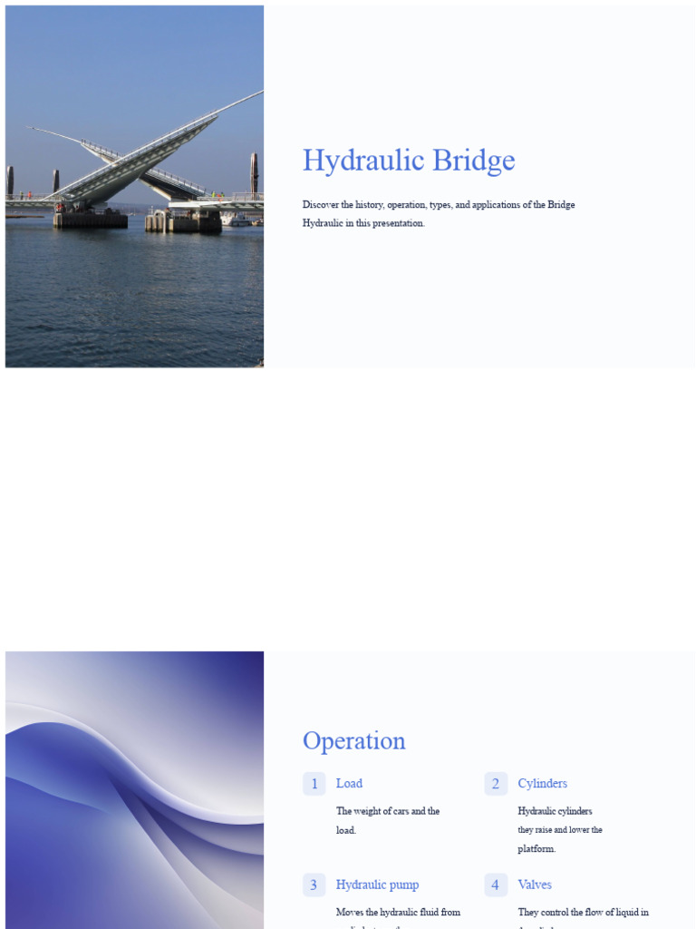 Hydraulic Bridge: History & Applications | PDF | Bridge | Hydraulics