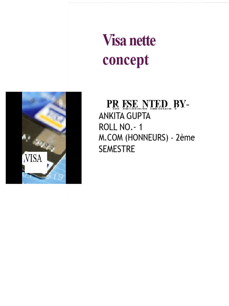 Comprendre VisaNet et ses services | PDF | Visa Inc. | EMV