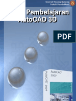 Download Modul Pembelajaran AutoCAD 3D by Zulzamri Abd Rahman SN97179354 doc pdf