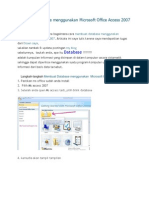 Membuat Database Menggunakan Microsoft Office Access 2007