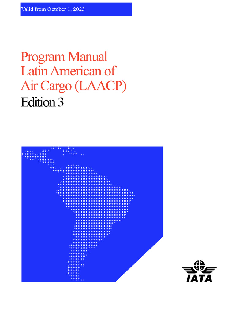 Air Cargo Program Manual LAACP Edition 3 | PDF | Dangerous Goods | Cargo