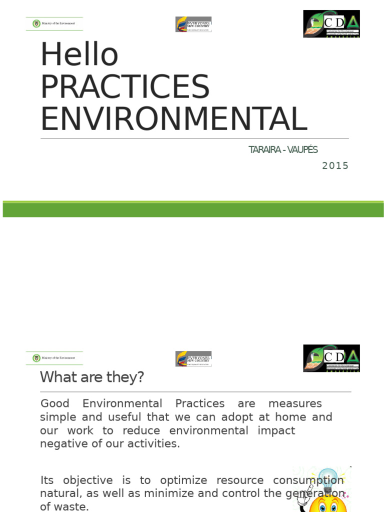 Good Environmental Practices Guide | PDF | Waste | Recycling