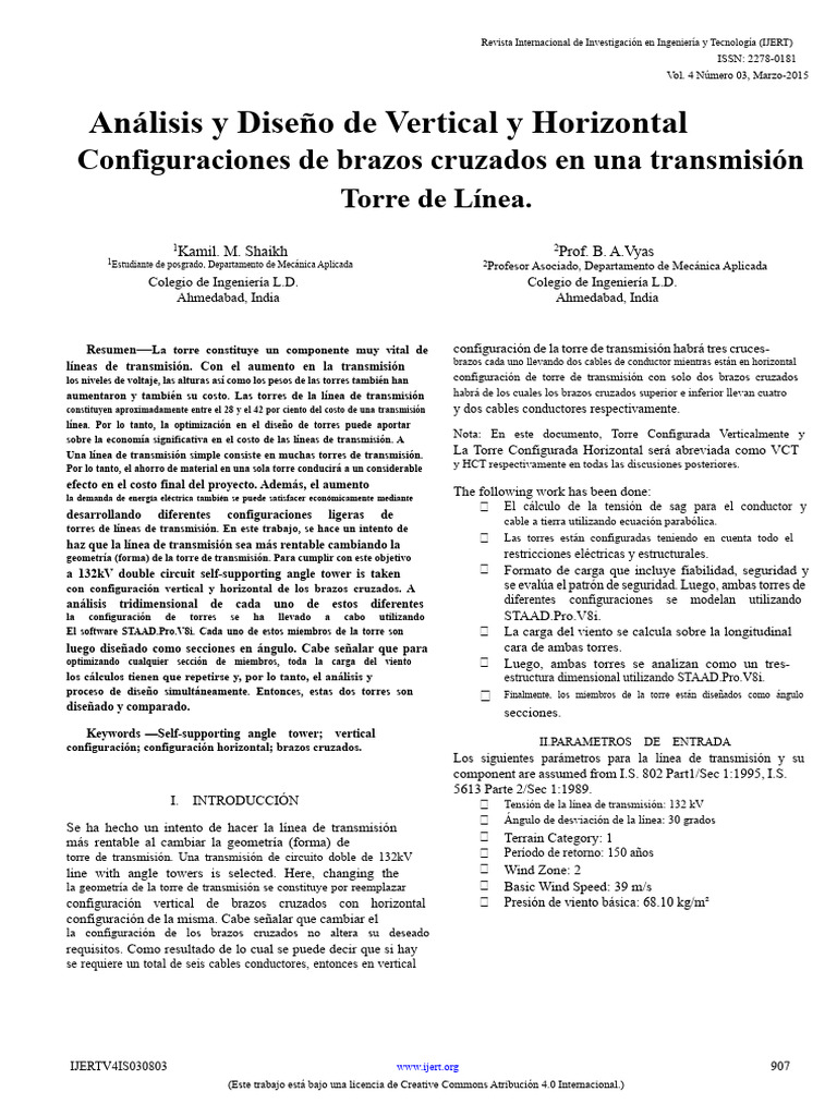 Brazos Cruzados 220kv | PDF | Línea de transmisión | Transmisión de ...