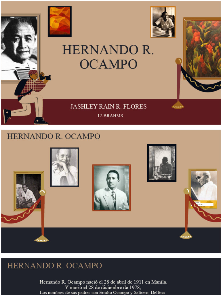 Presentación de Flores Hernándo R Ocampo | PDF | Arte abstracto | Filipinas