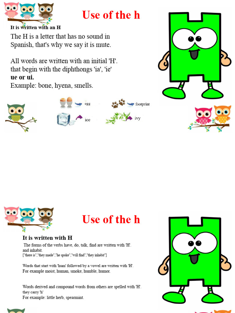 Use of H | PDF