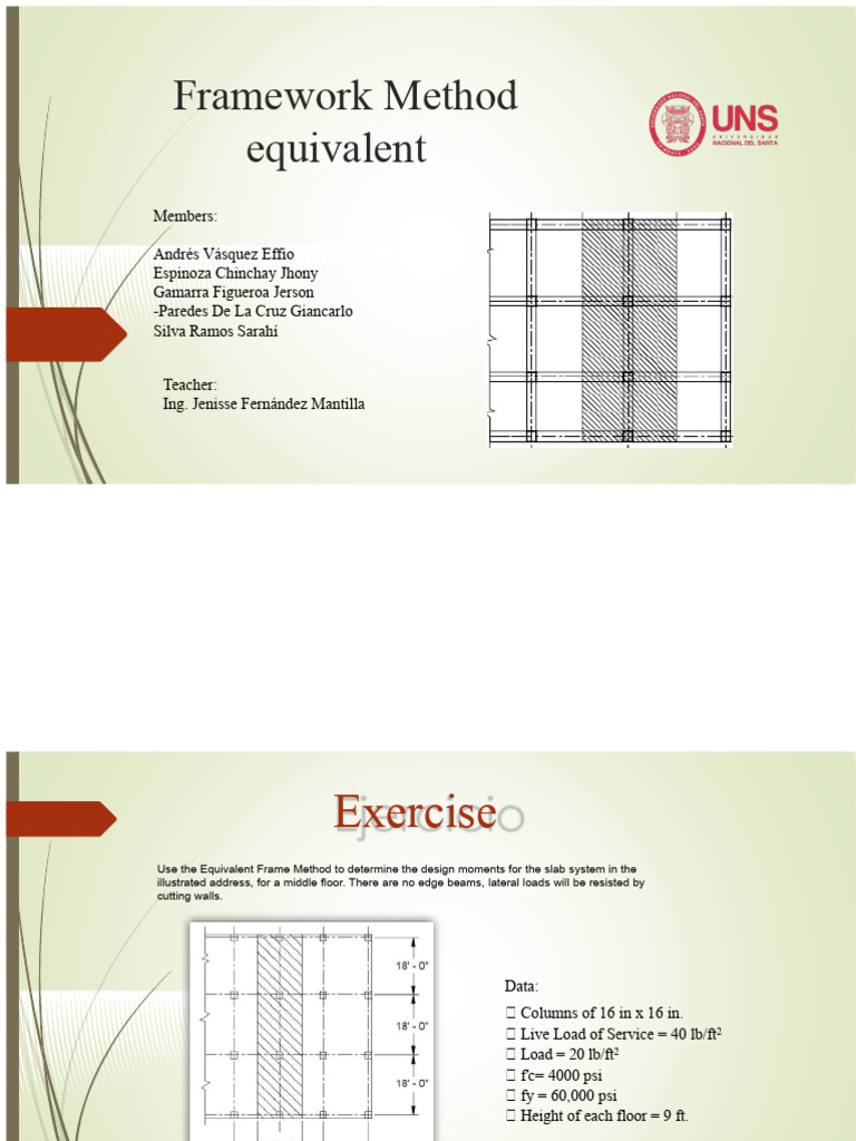 Equivalent Frame Method for Slab Design | PDF | Structural Analysis ...