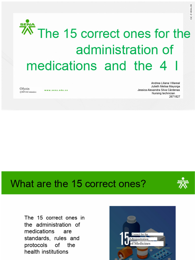 15 Guidelines for Safe Medication Administration | PDF | Intravenous ...
