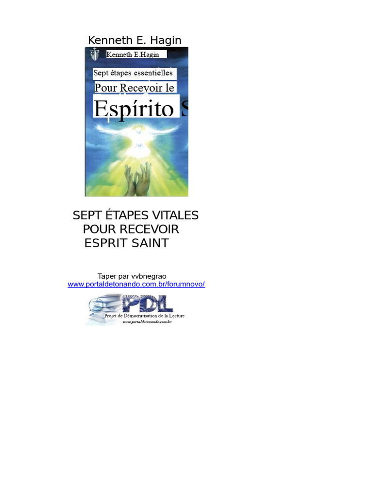 7 Étapes pour Recevoir l'Esprit Saint | PDF | Saint-Esprit | Dieu