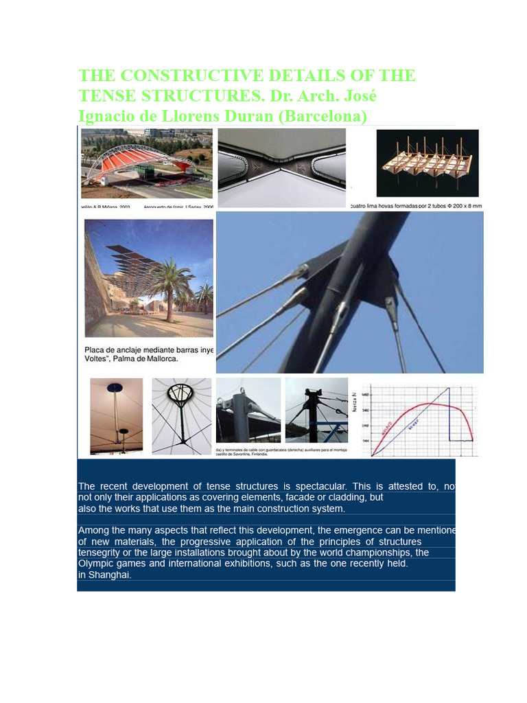 Tense Structure Design Methodology | PDF | Textiles | Strength Of Materials