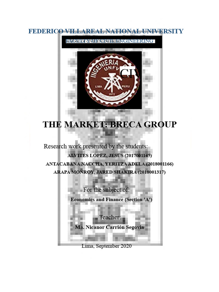 Breca Group Market Analysis Report | PDF | Business