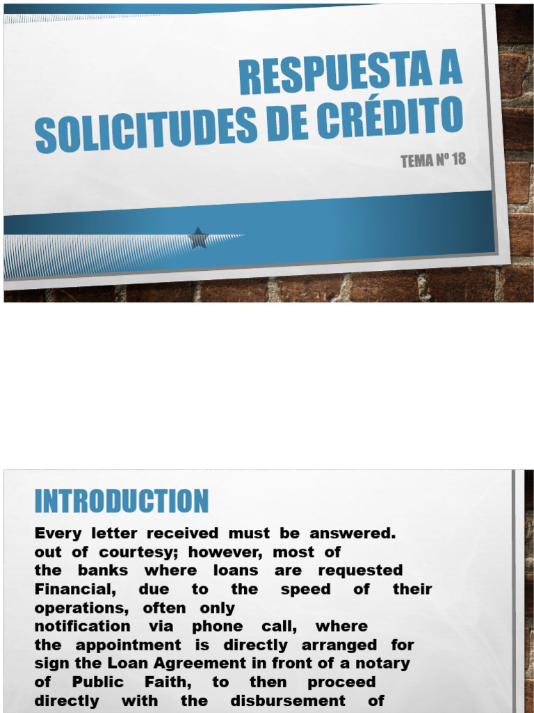 Credit Response Letter Guidelines | PDF