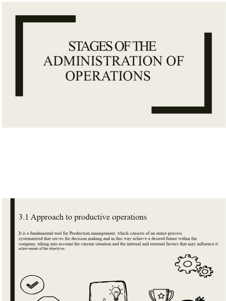 Stages of Operations Administration | PDF | Forecasting | Quantitative ...
