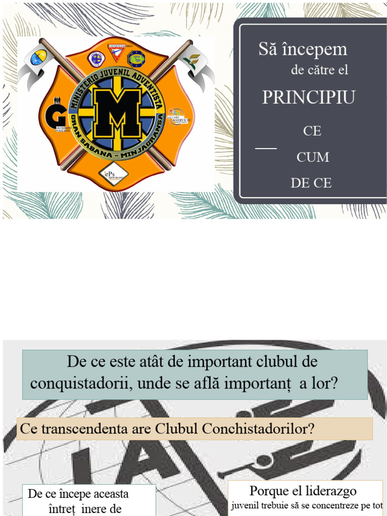 Ce Este Clubul Conchistadorilor | PDF
