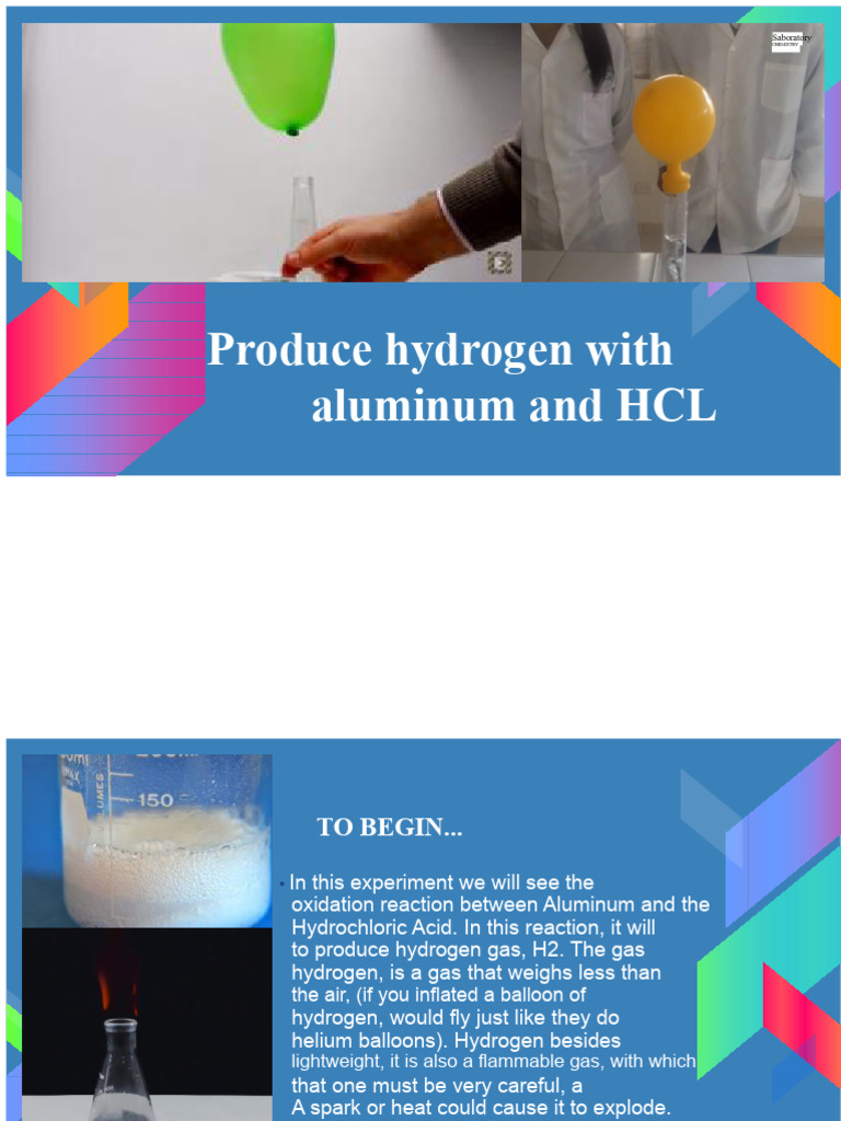 Hydrogen Production via Aluminum and HCl | PDF