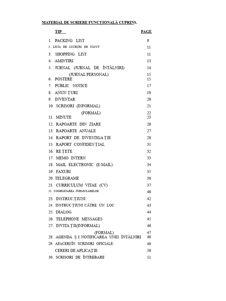 Note Bune de Scris Funcțional | PDF