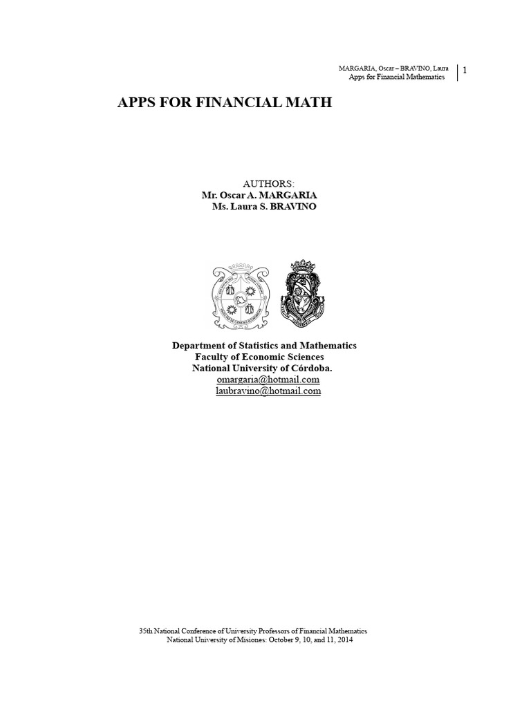Financial Math Apps for Education | PDF | Application Software | Mobile App