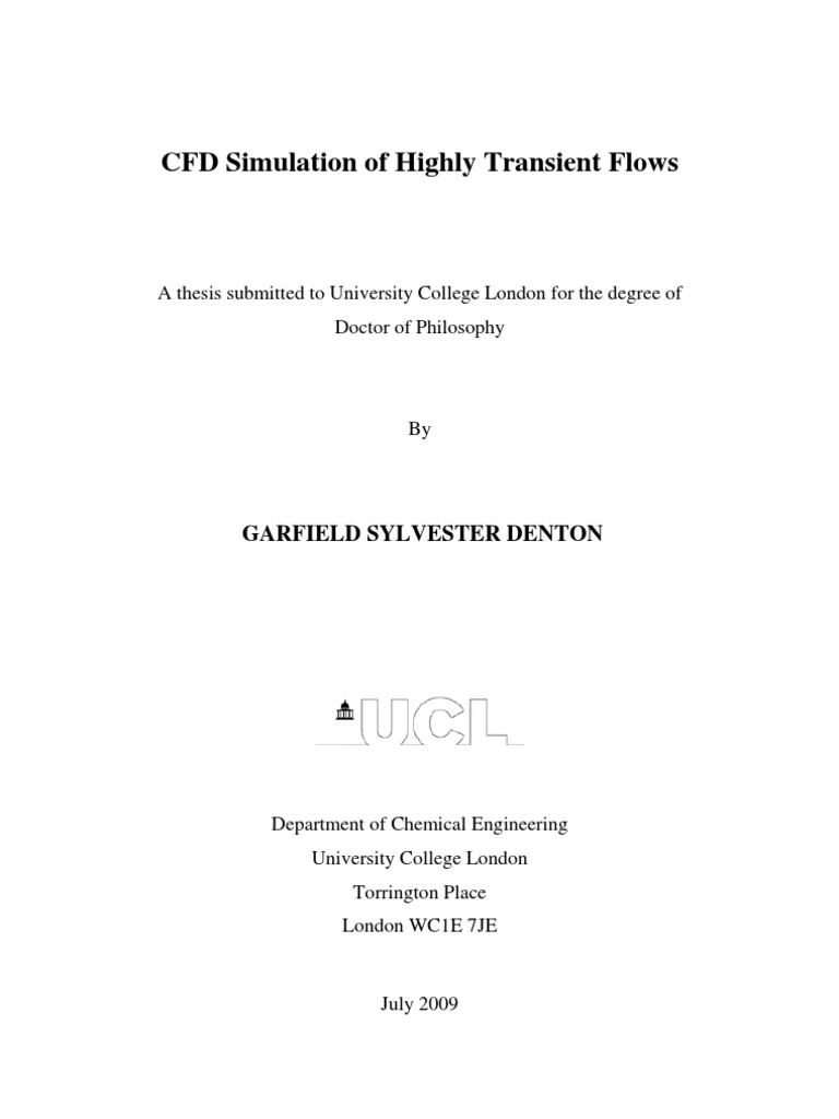 Transient Flow CFD Simulation Analysis | PDF | Fluid Dynamics ...