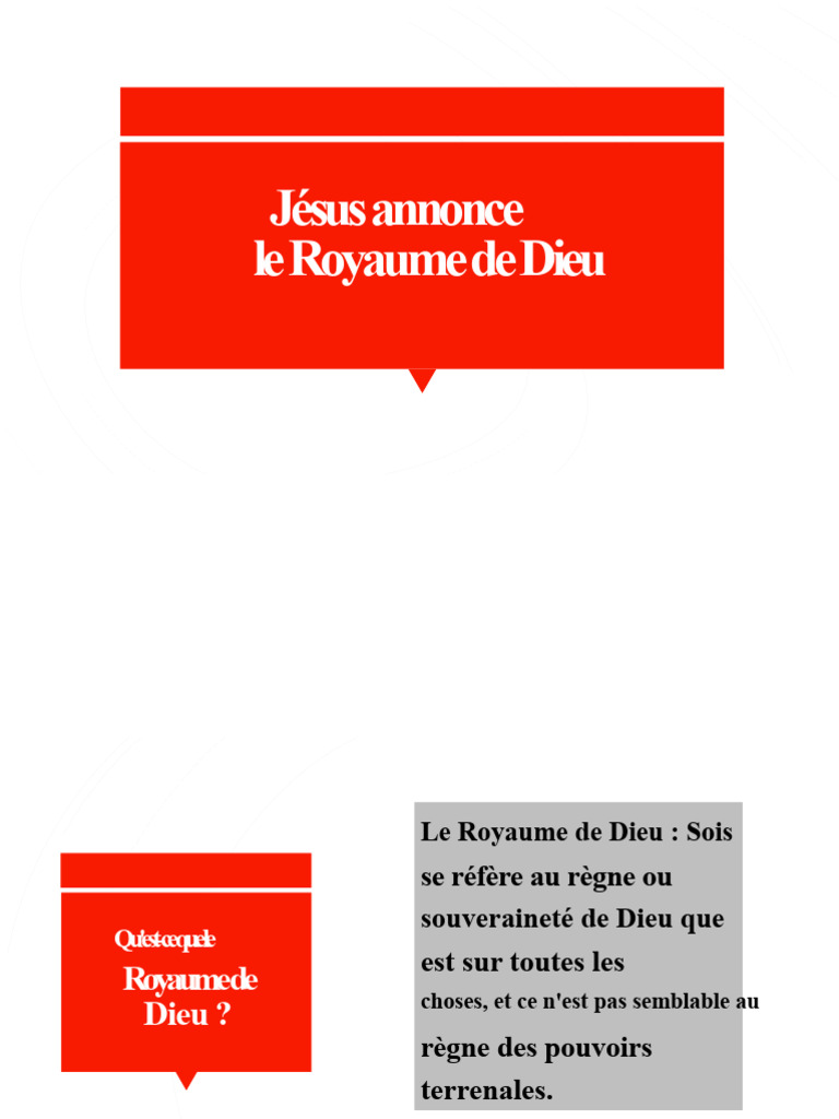 Jésus et le Royaume de Dieu expliqué | PDF | Jésus | Dieu