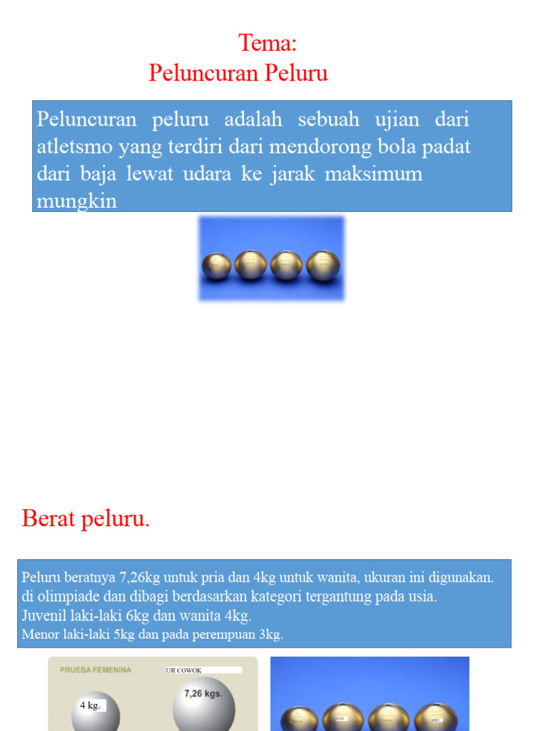 Teknik dan Aturan Peluncuran Peluru | PDF