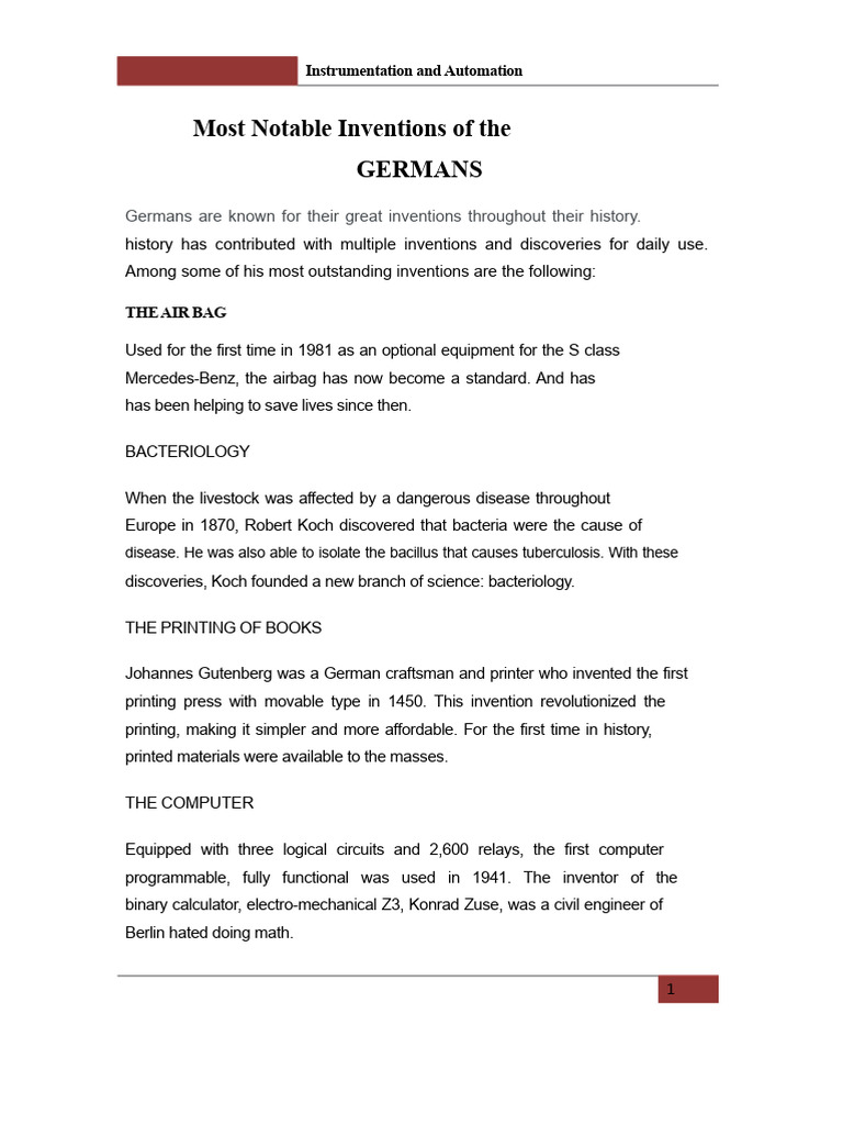 German Innovations That Changed the World | PDF | Nuclear Fission