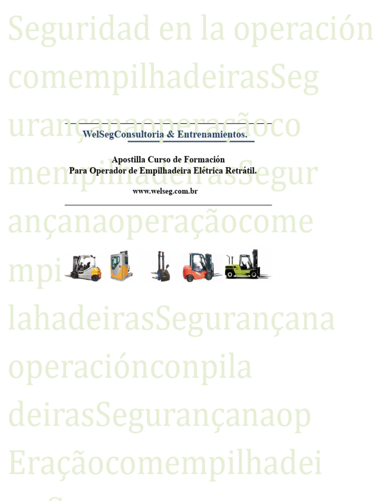 Seguridad en Operación de Montacargas | PDF | Máquina elevadora