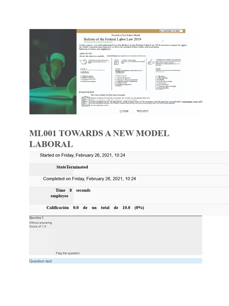 Ml001 Towards A New Labor Model | PDF | Labour Law | Labour Economics