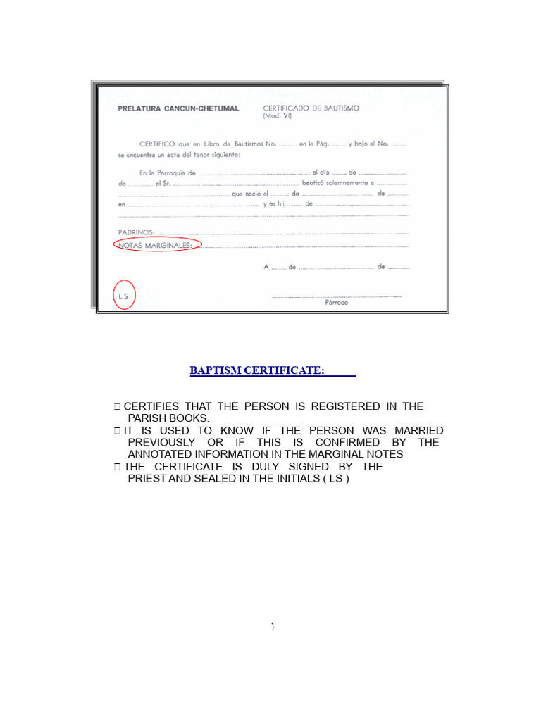 Essential Church Documents Explained | PDF | Godparent | Sacraments