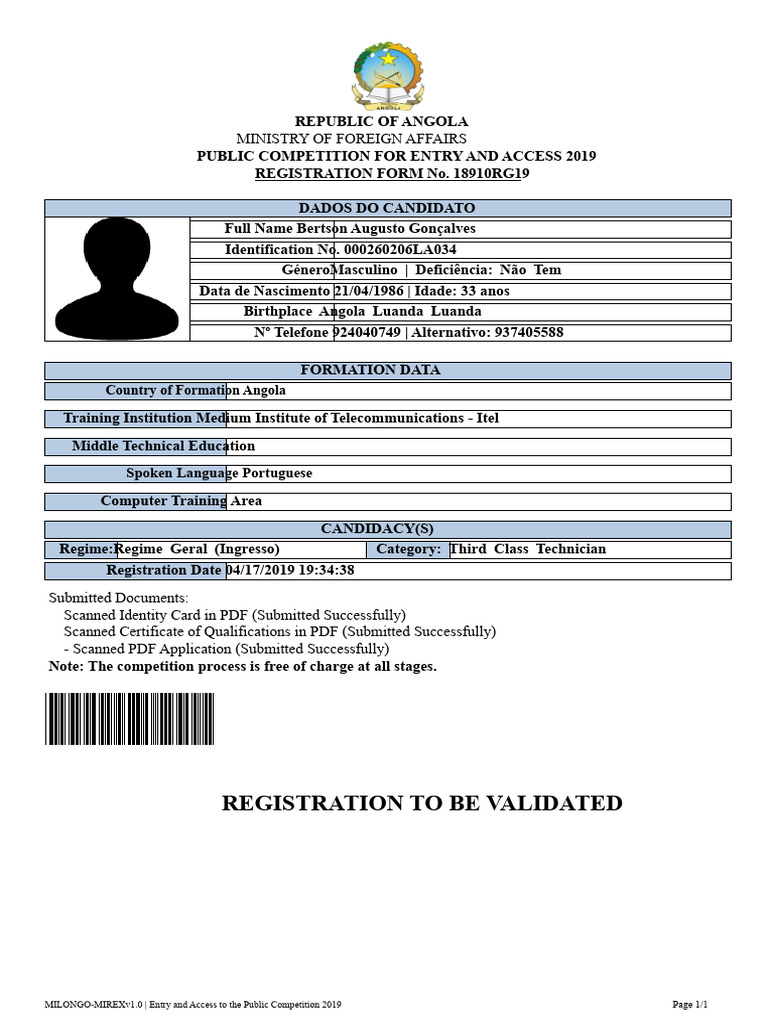 registration-form-18910RG19 MIREX | PDF