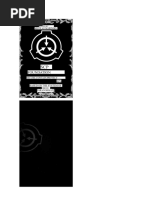 SCP Object Class Overview | PDF