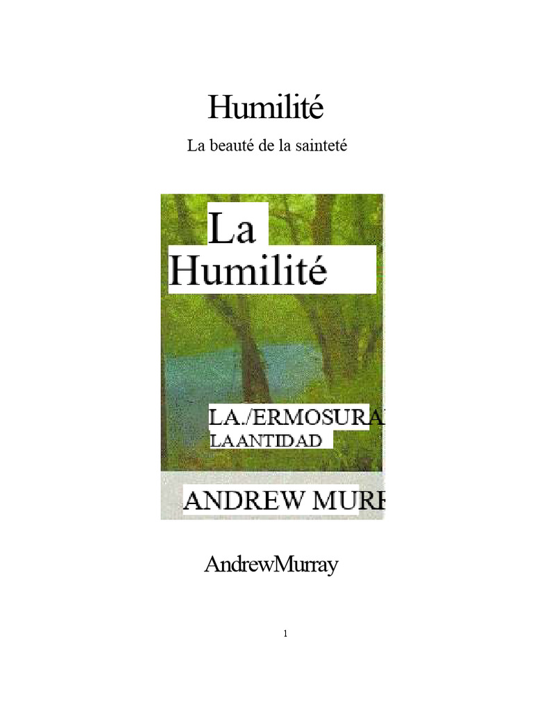 L'humilité : clé de la sainteté chrétienne | PDF | Dieu | Rédemption ...