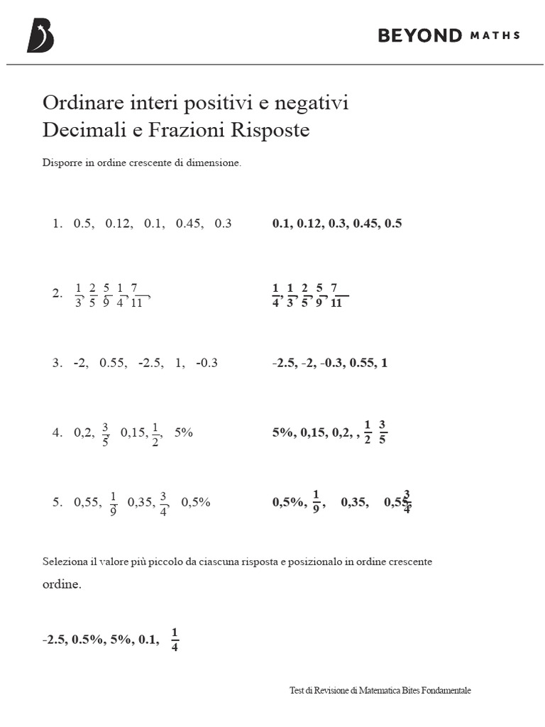 #Fondazione Tutti I Test Bites (Fogli Singoli) Risposte | PDF
