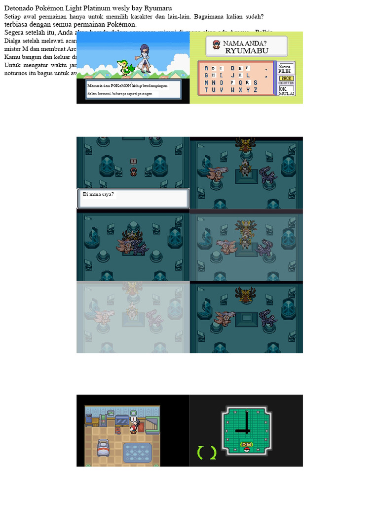 Panduan Lengkap Pokémon Light Platinum | PDF