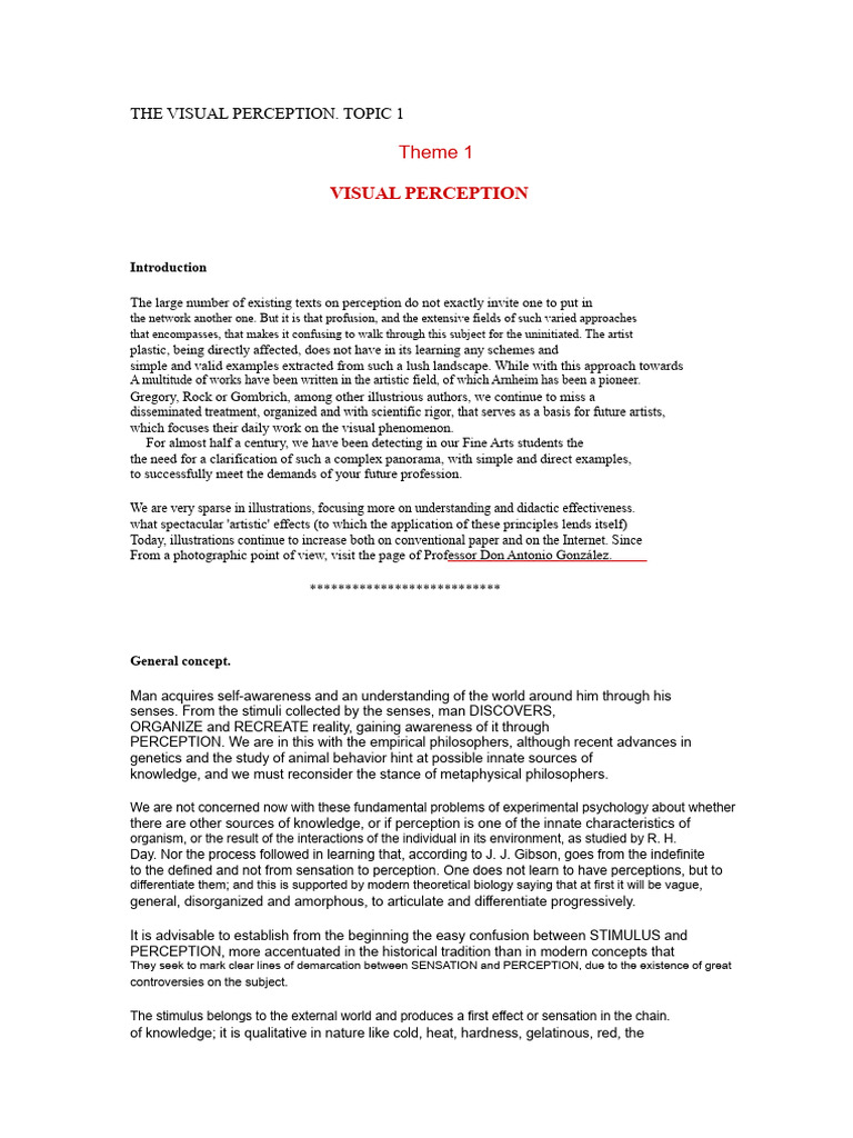Understanding Visual Perception in Art | PDF | Perception | Symmetry