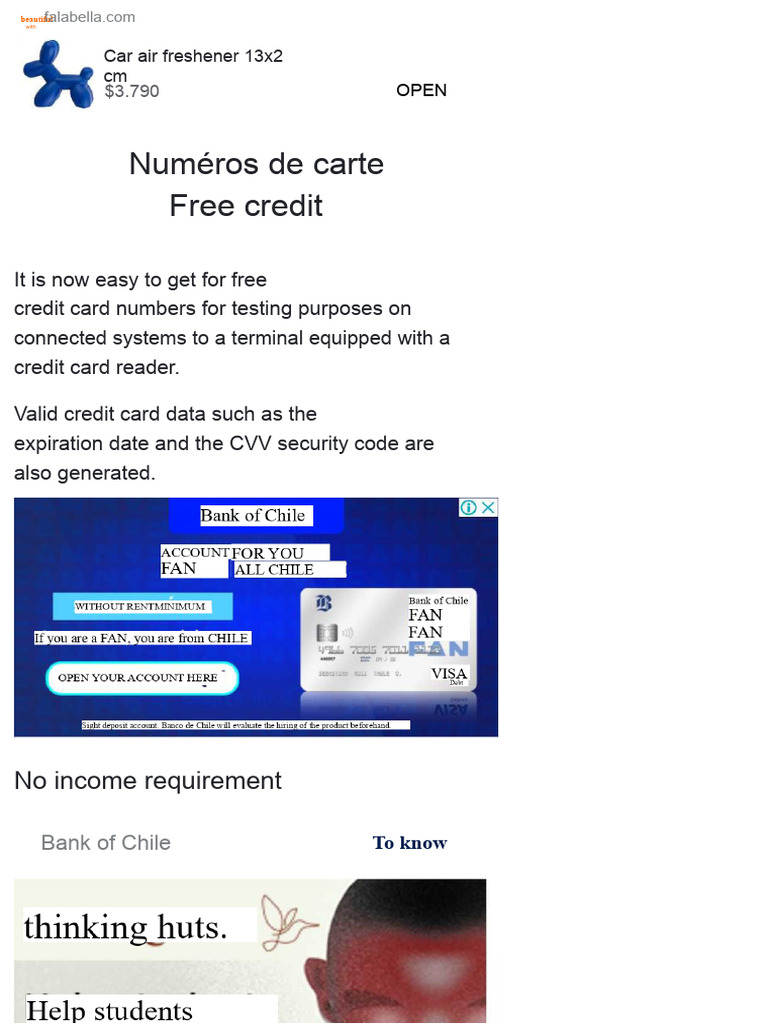 Free Credit Card Generator Tool | PDF
