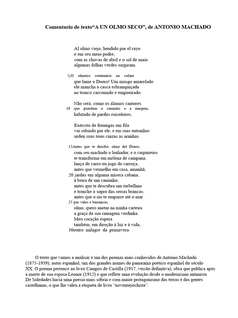 Análise do poema 