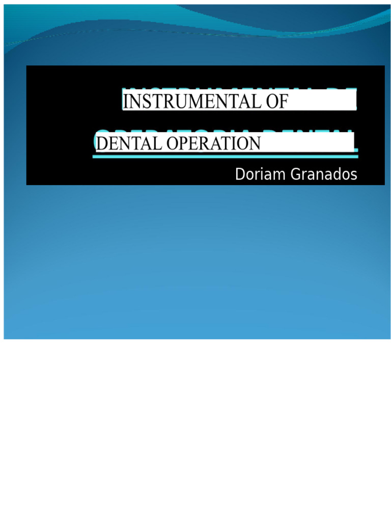 Essential Dental Instruments Explained | PDF | Mirror | Dentistry Branches