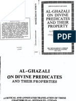 Al Ghazali On Divine Predicates and Their Properties - Abdur Rahman Abu Zayd