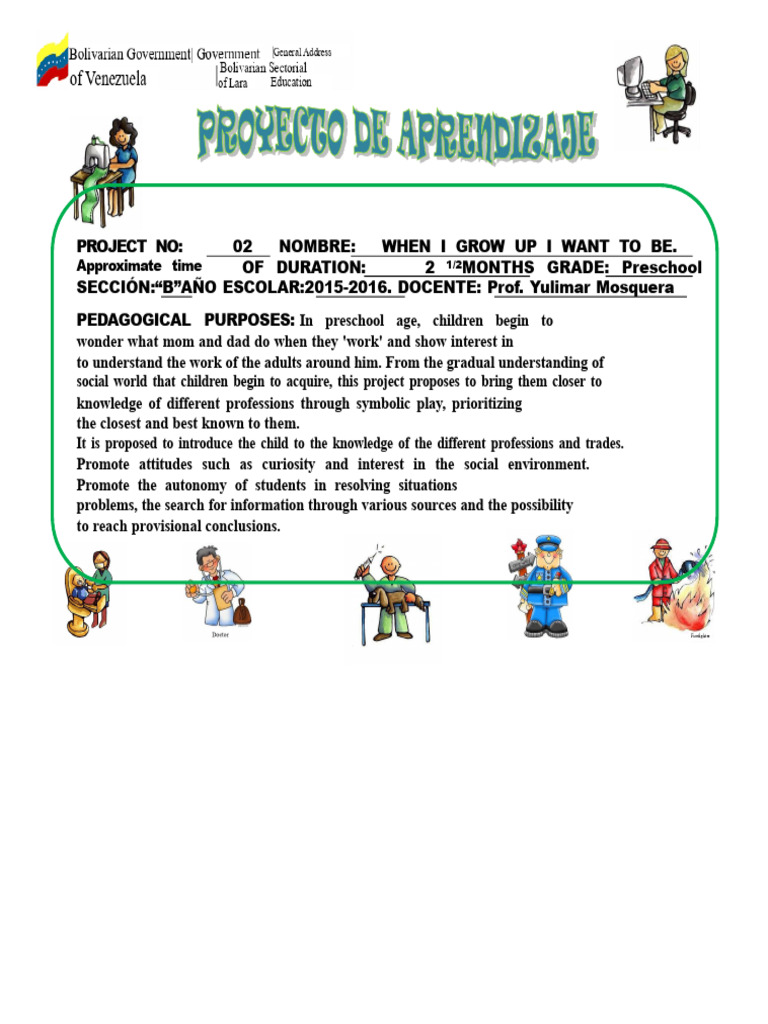 Exploring Professions in Preschool | PDF | Learning | Knowledge