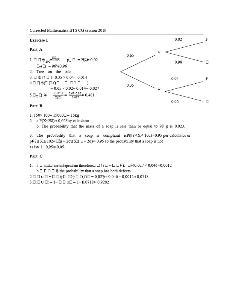 Mathematics BTS CG 2019 Exercises Guide | PDF | Chess Theory | Chess