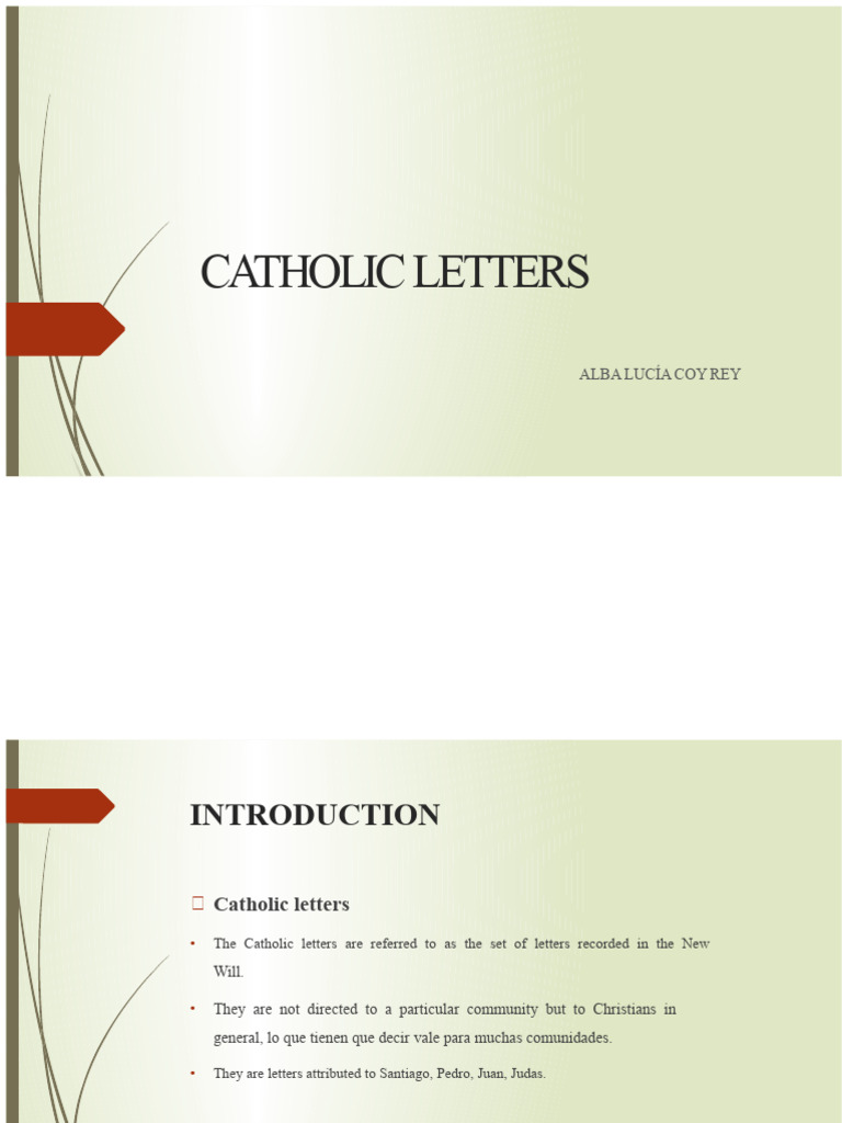 Overview of Catholic Letters in the New Testament | PDF | Saint Peter ...