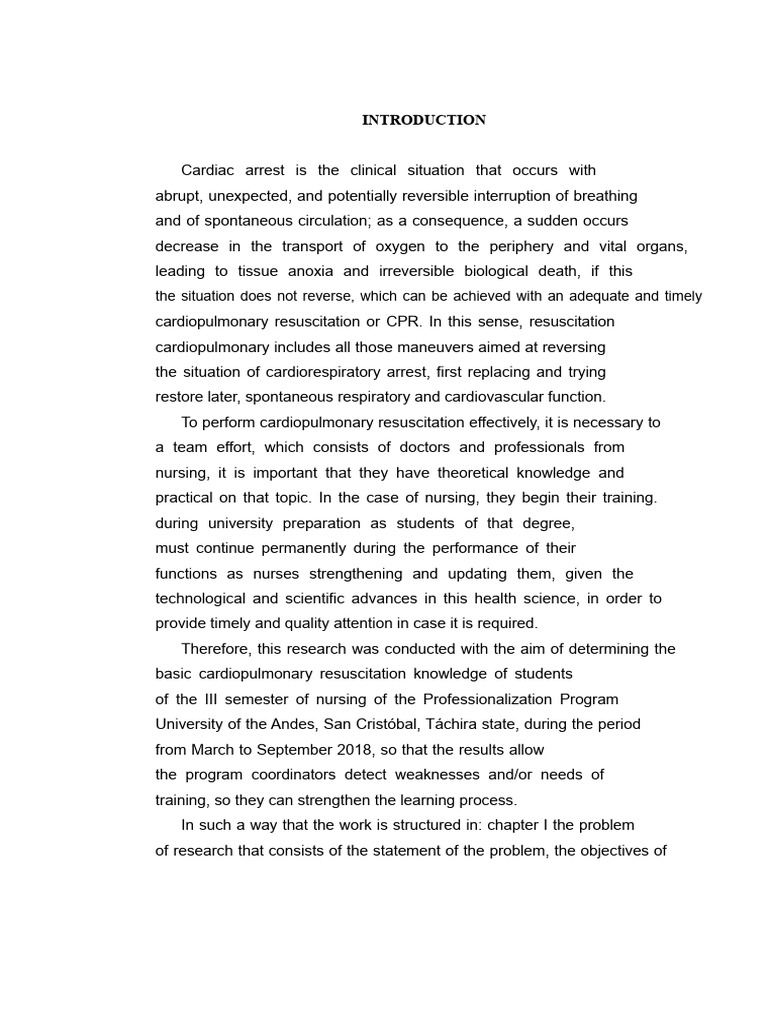 Nursing Students' CPR Knowledge Assessment | PDF | Cardiopulmonary ...
