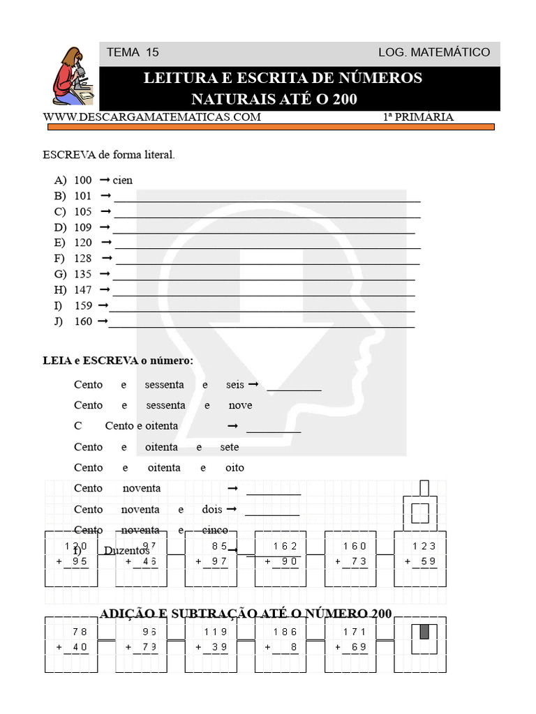 Leitura e Escrita de Números Naturais | PDF | Matemática discreta ...