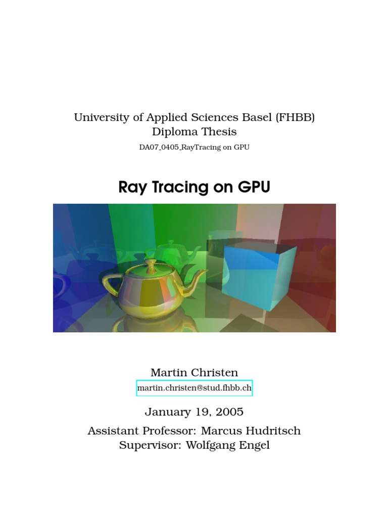 GPU Ray Tracing Implementation Guide | PDF | Shader | Graphics ...