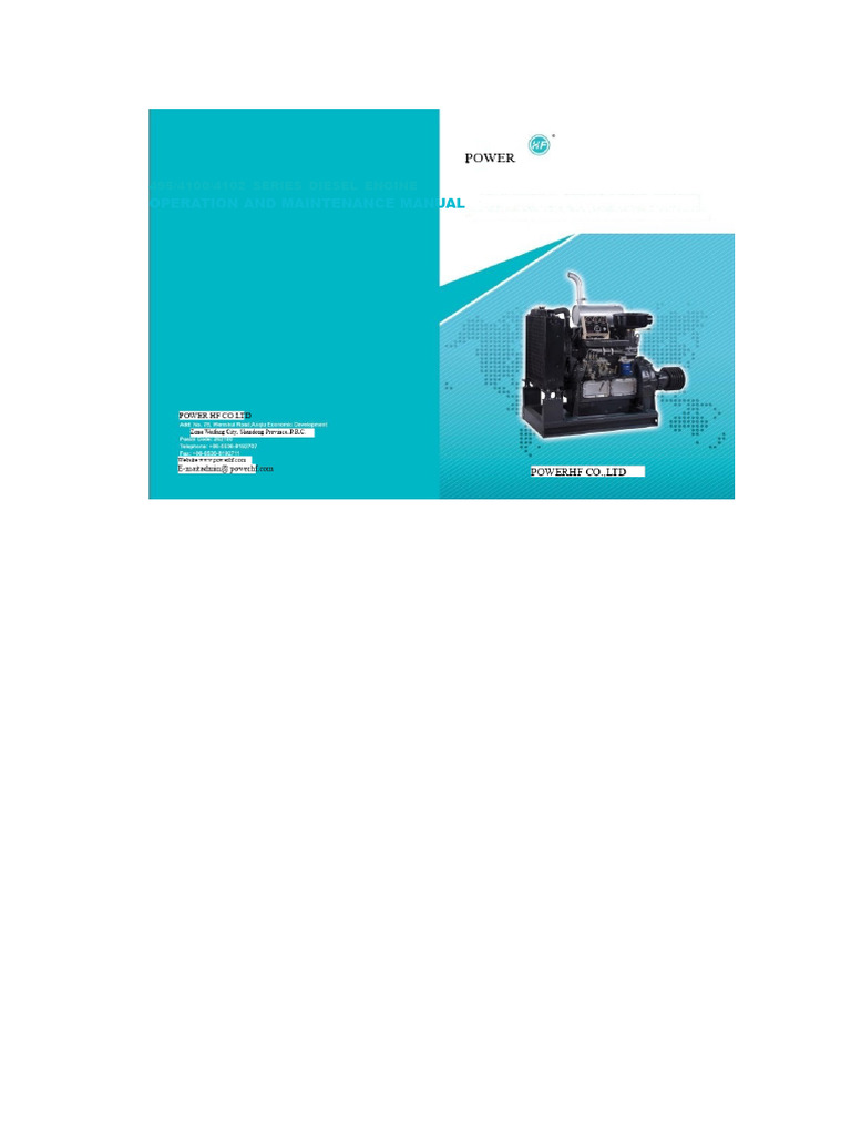 495 Series Diesel Engine Manual | PDF | Diesel Engine | Engines