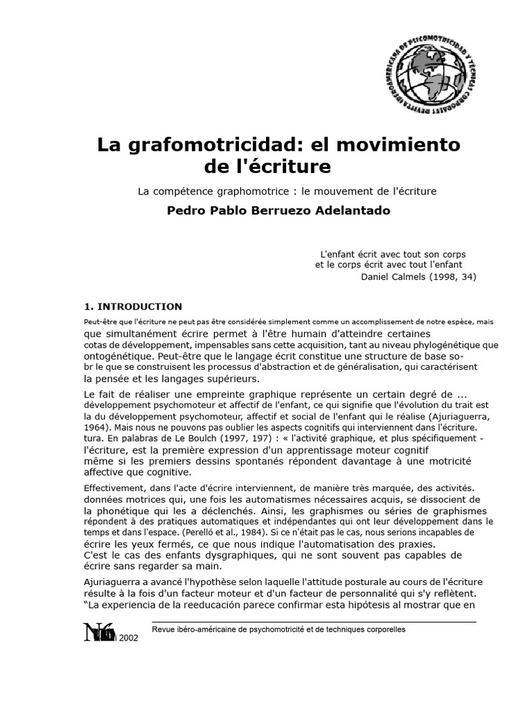 Comprendre la graphomotricité enfantine | PDF | Apprentissage | Dessin