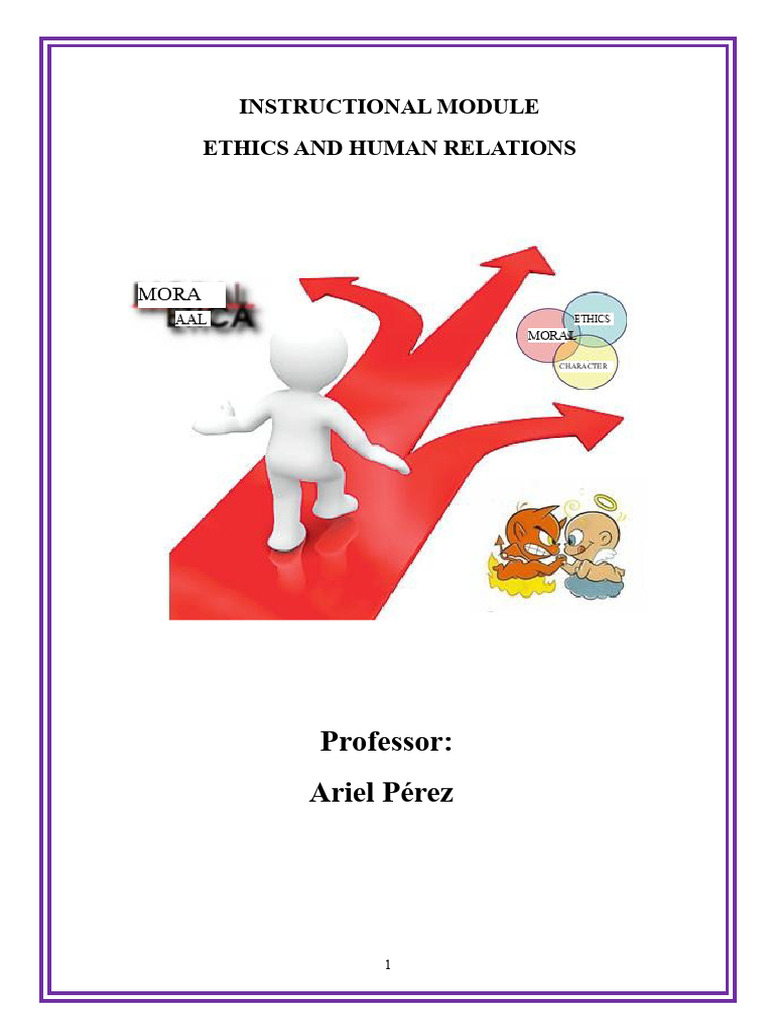 Ethics and Human Relations Overview | PDF | Morality | Interpersonal ...