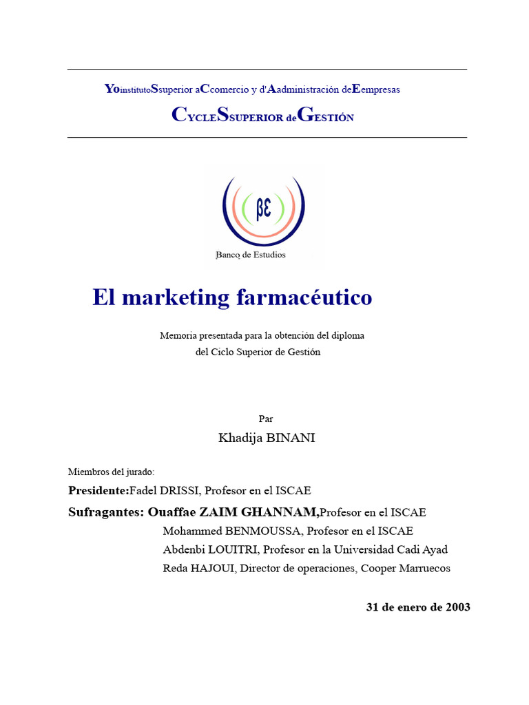 Estrategias de Marketing Farmacéutico | PDF | Marketing | Planificación ...