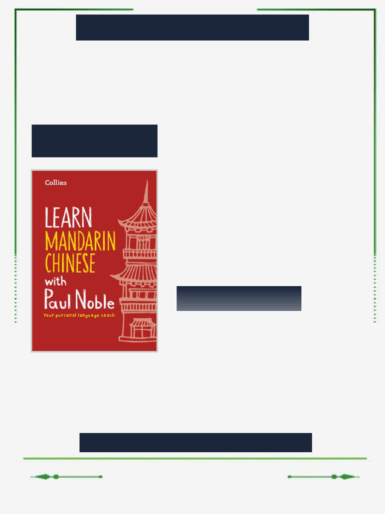 Learn Mandarin Chinese 1st Edition Paul Noble ebook full content bundle ...