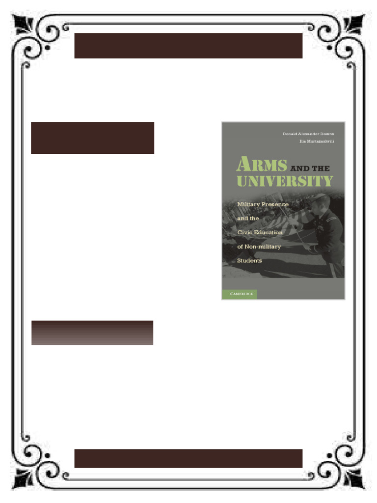 Arms and the University Military Presence and the Civic Education of ...